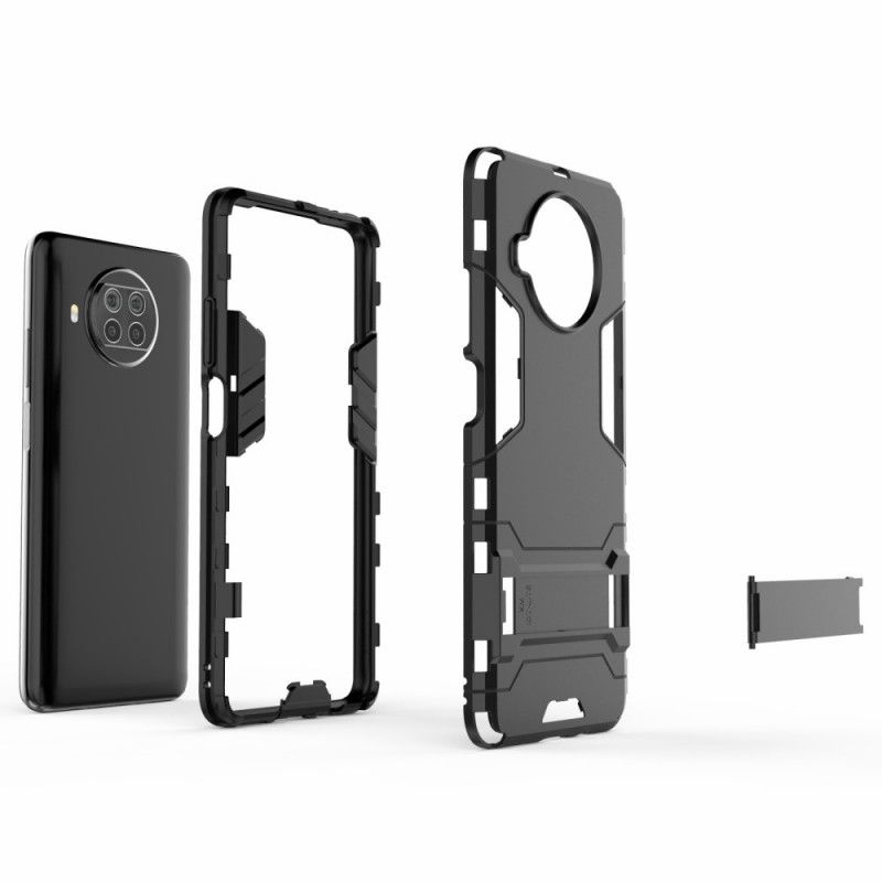 Case Hoesje Xiaomi Mi 10T Lite 5G / Redmi Note 9 Pro 5G Rood Zwart Telefoonhoesje Ultrabestendig