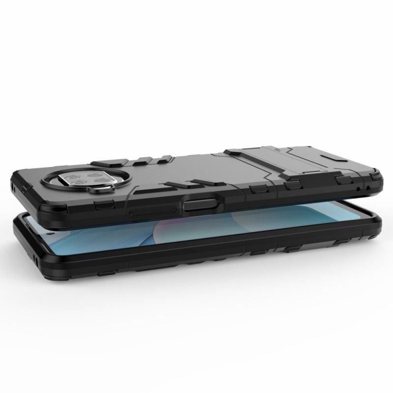 Case Hoesje Xiaomi Mi 10T Lite 5G / Redmi Note 9 Pro 5G Rood Zwart Telefoonhoesje Ultrabestendig
