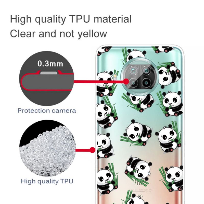 Case Hoesje Xiaomi Mi 10T Lite 5G / Redmi Note 9 Pro 5G Telefoonhoesje Kleine Panda'S