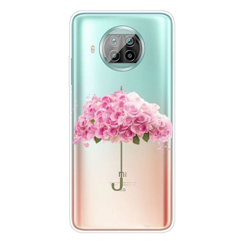 Case Hoesje Xiaomi Mi 10T Lite 5G / Redmi Note 9 Pro 5G Telefoonhoesje Paraplu In Rozen