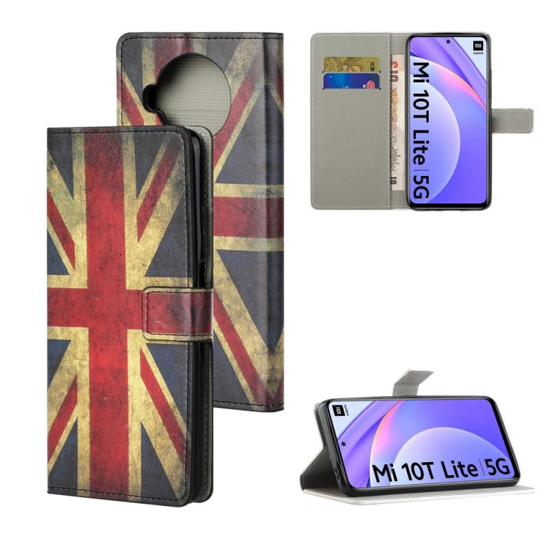 Cover Folio-hoesje Xiaomi Mi 10T Lite 5G / Redmi Note 9 Pro 5G Telefoonhoesje Engelse Vlag
