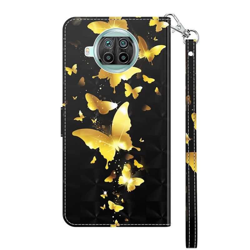 Cover Folio-hoesje Xiaomi Mi 10T Lite 5G / Redmi Note 9 Pro 5G Telefoonhoesje Gele Vlinders