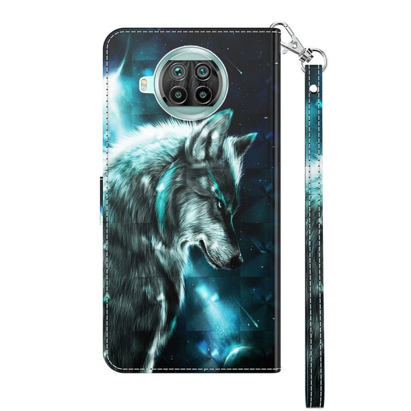 Cover Folio-hoesje Xiaomi Mi 10T Lite 5G / Redmi Note 9 Pro 5G Telefoonhoesje Majestueuze Wolf