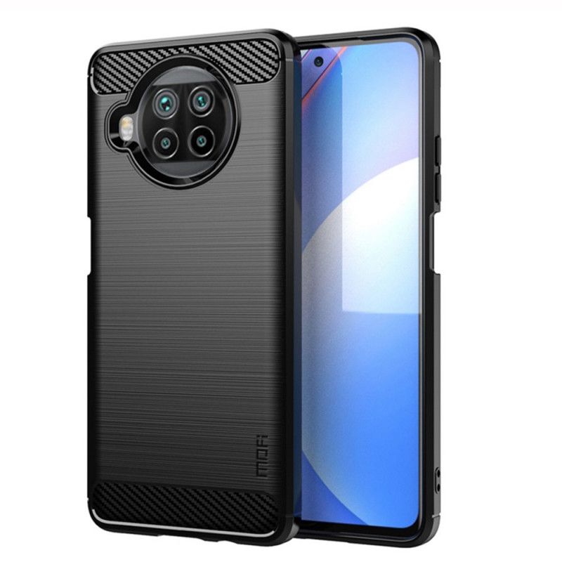 Cover Hoesje Xiaomi Mi 10T Lite 5G / Redmi Note 9 Pro 5G Grijs Zwart Telefoonhoesje Carbon Brushed Mofi