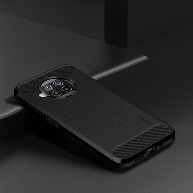 Cover Hoesje Xiaomi Mi 10T Lite 5G / Redmi Note 9 Pro 5G Grijs Zwart Telefoonhoesje Carbon Brushed Mofi