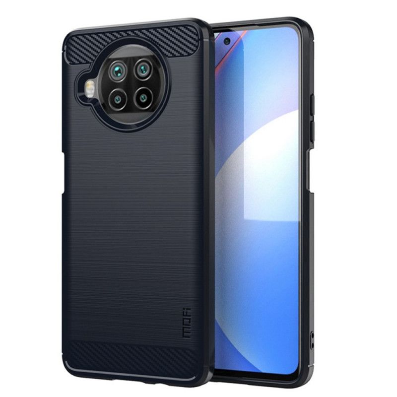 Cover Hoesje Xiaomi Mi 10T Lite 5G / Redmi Note 9 Pro 5G Grijs Zwart Telefoonhoesje Carbon Brushed Mofi