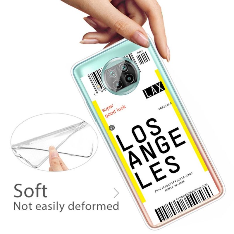 Cover Hoesje Xiaomi Mi 10T Lite 5G / Redmi Note 9 Pro 5G Telefoonhoesje Instapkaart Naar Los Angeles