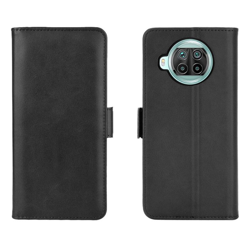 Flip Case Leren Xiaomi Mi 10T Lite 5G / Redmi Note 9 Pro 5G Rood Zwart Dubbele Klep