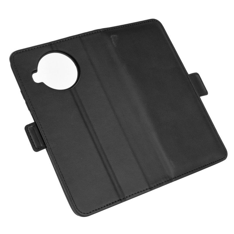 Flip Case Leren Xiaomi Mi 10T Lite 5G / Redmi Note 9 Pro 5G Rood Zwart Dubbele Klep