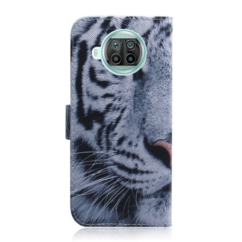Flip Case Leren Xiaomi Mi 10T Lite 5G / Redmi Note 9 Pro 5G Tijgergezicht
