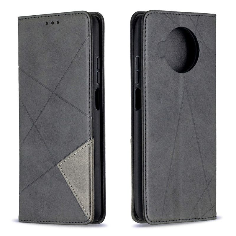 Folio-hoesje voor Xiaomi Mi 10T Lite 5G / Redmi Note 9 Pro 5G Grijs Zwart Kunstenaarsstijl
