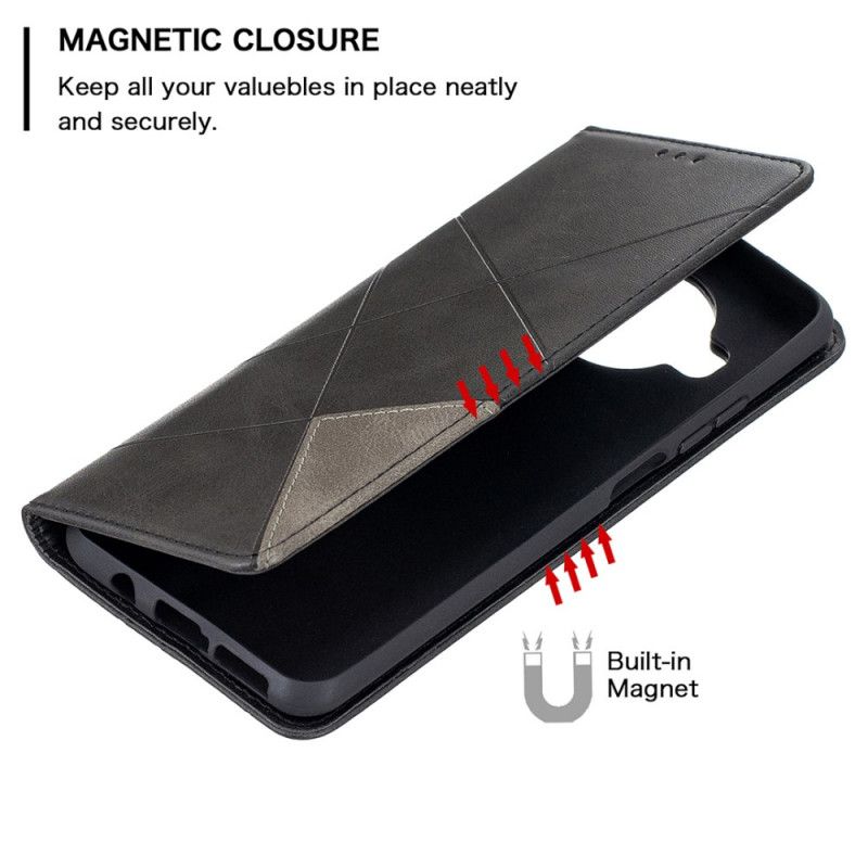 Folio-hoesje voor Xiaomi Mi 10T Lite 5G / Redmi Note 9 Pro 5G Grijs Zwart Kunstenaarsstijl