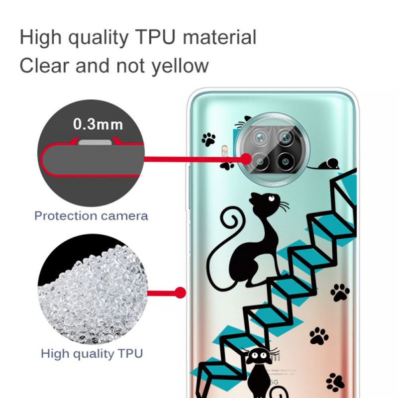 Hoesje voor Xiaomi Mi 10T Lite 5G / Redmi Note 9 Pro 5G Grappige Katten