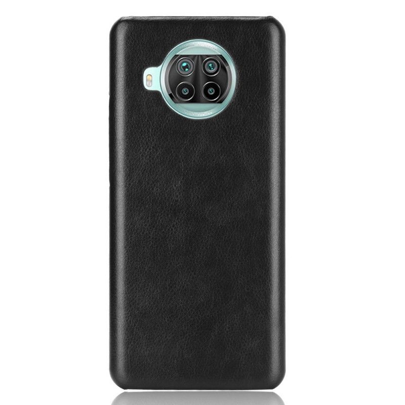 Hoesje voor Xiaomi Mi 10T Lite 5G / Redmi Note 9 Pro 5G Grijs Zwart Lychee Leereffect
