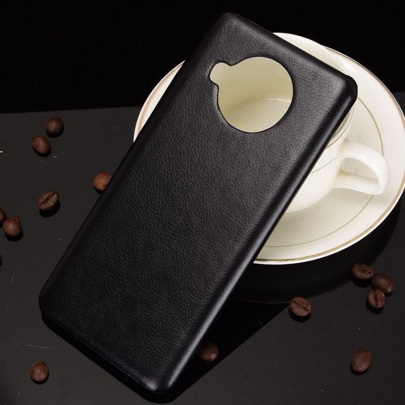 Hoesje voor Xiaomi Mi 10T Lite 5G / Redmi Note 9 Pro 5G Grijs Zwart Lychee Leereffect