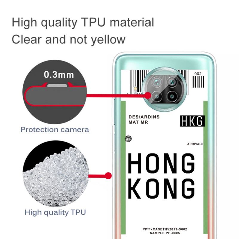 Hoesje voor Xiaomi Mi 10T Lite 5G / Redmi Note 9 Pro 5G Instapkaart Naar Hong Kong
