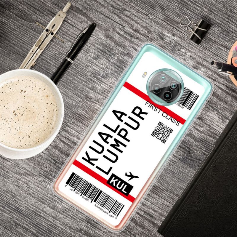 Hoesje voor Xiaomi Mi 10T Lite 5G / Redmi Note 9 Pro 5G Instapkaart Naar Kuala Lumpur