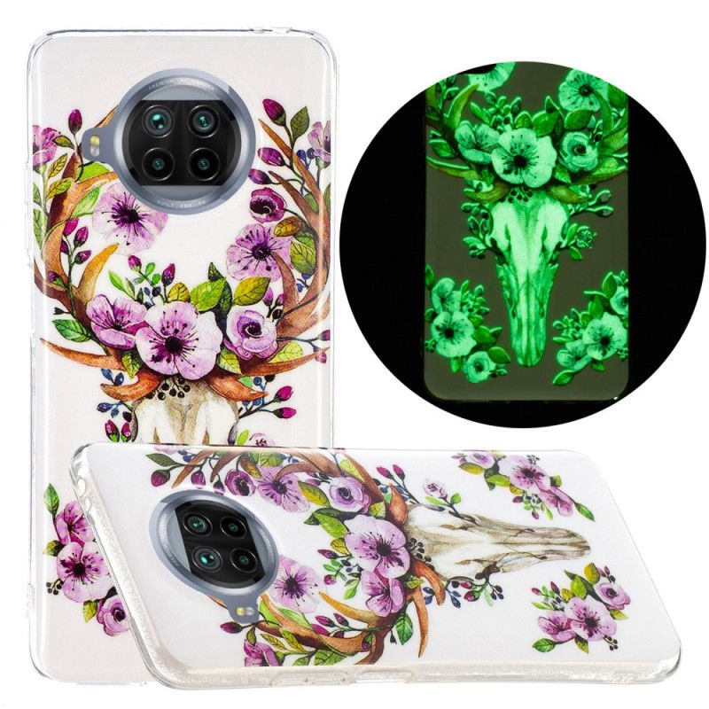 Hoesje voor Xiaomi Mi 10T Lite 5G / Redmi Note 9 Pro 5G Neonbloemige Eland