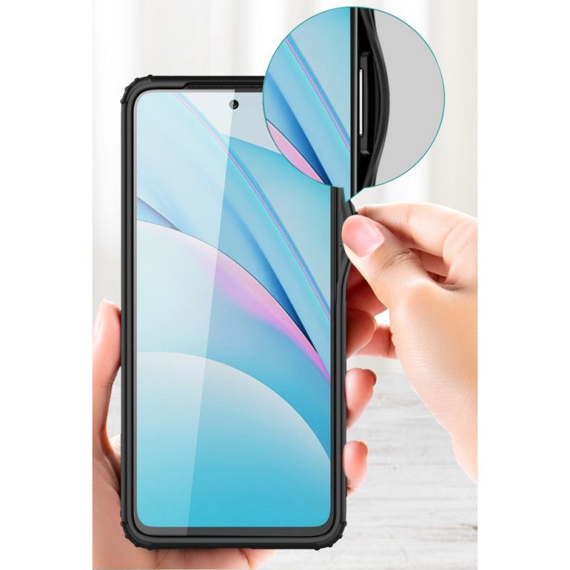 Hoesje voor Xiaomi Mi 10T Lite 5G / Redmi Note 9 Pro 5G Rood Zwart Pantserreeks