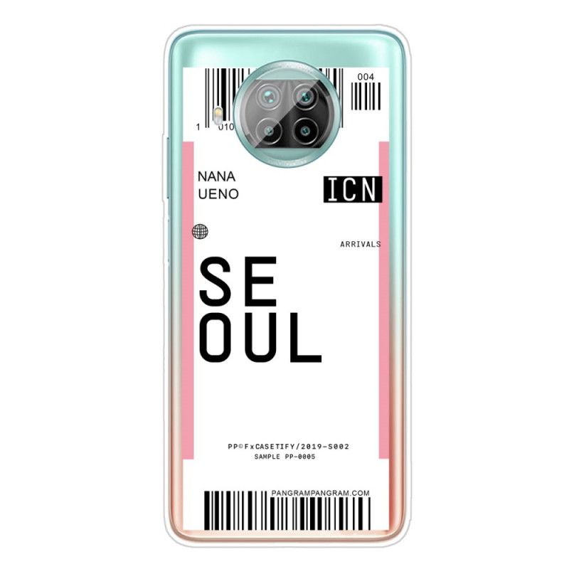 Hoesje voor Xiaomi Mi 10T Lite 5G / Redmi Note 9 Pro 5G Roze Magenta Instapkaart Naar Seoul