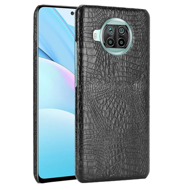 Hoesje voor Xiaomi Mi 10T Lite 5G / Redmi Note 9 Pro 5G Wit Zwart Krokodilstijl