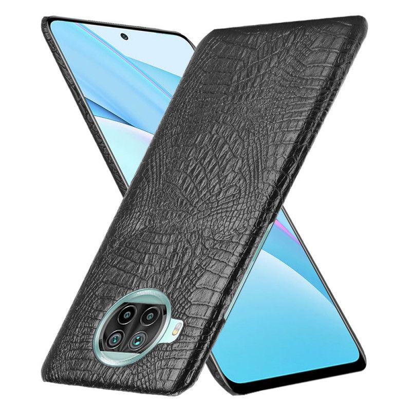 Hoesje voor Xiaomi Mi 10T Lite 5G / Redmi Note 9 Pro 5G Wit Zwart Krokodilstijl
