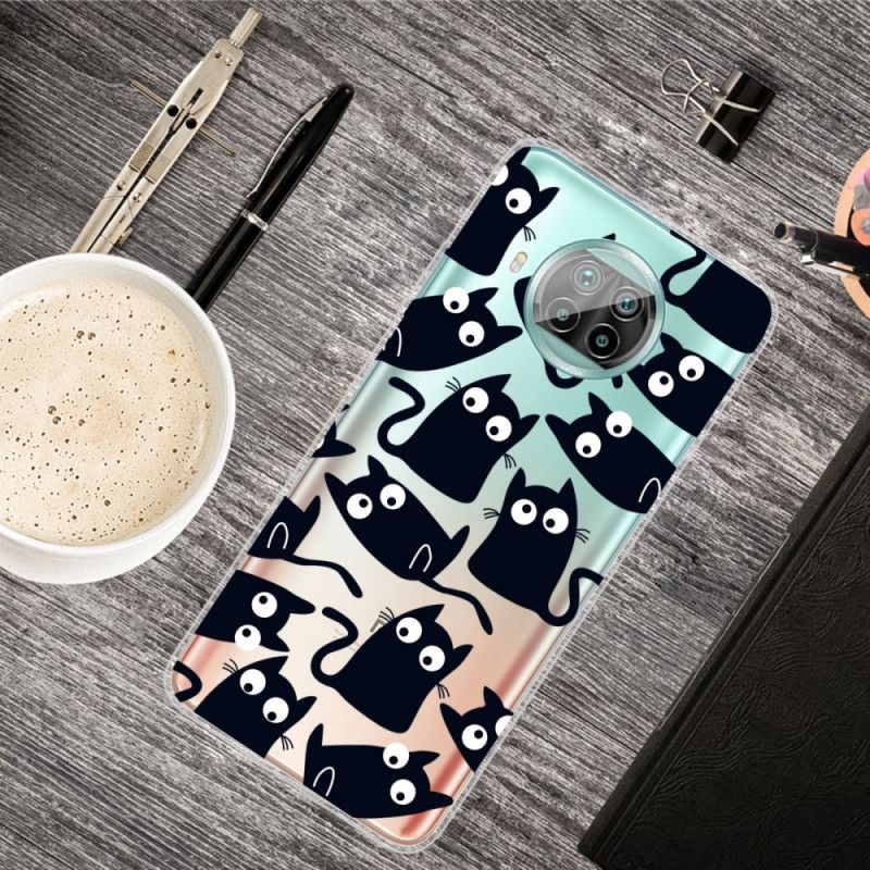 Hoesje voor Xiaomi Mi 10T Lite 5G / Redmi Note 9 Pro 5G Zwarte Katten