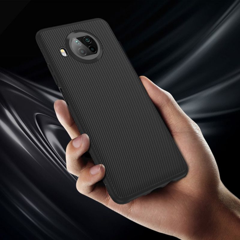 Hoesje Xiaomi Mi 10T Lite 5G / Redmi Note 9 Pro 5G Donkerblauw Zwart Keperstof Uit De Jazzserie