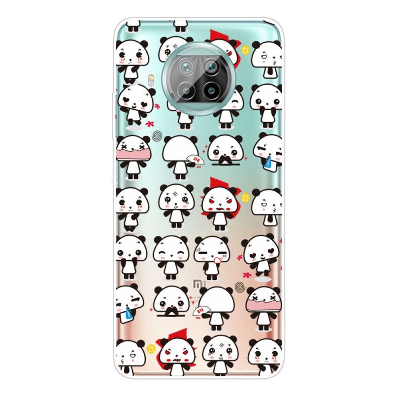 Hoesje Xiaomi Mi 10T Lite 5G / Redmi Note 9 Pro 5G Grappige Panda'S