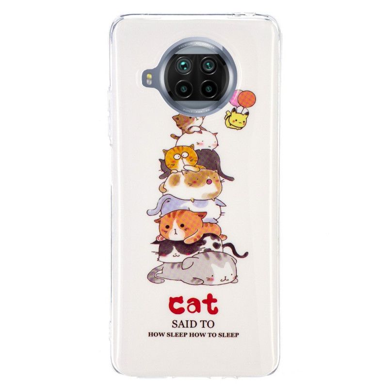 Hoesje Xiaomi Mi 10T Lite 5G / Redmi Note 9 Pro 5G Neon Katten
