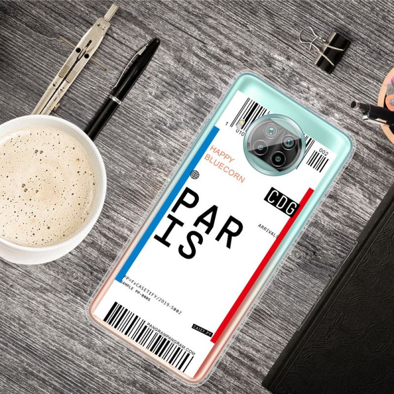 Hoesje Xiaomi Mi 10T Lite 5G / Redmi Note 9 Pro 5G Telefoonhoesje Instapkaart Naar Parijs