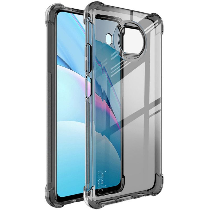 Hoesje Xiaomi Mi 10T Lite 5G / Redmi Note 9 Pro 5G Transparant Zwart Imak Zijdeachtig
