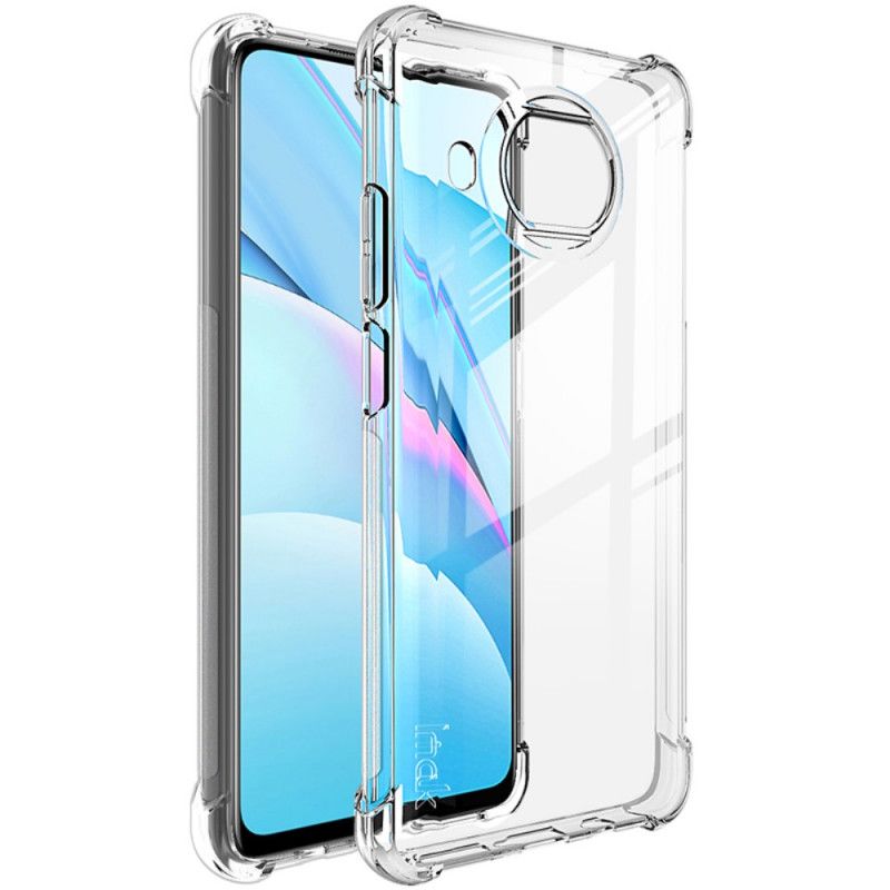 Hoesje Xiaomi Mi 10T Lite 5G / Redmi Note 9 Pro 5G Transparant Zwart Imak Zijdeachtig