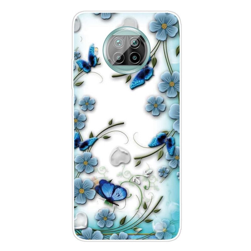 Hoesje Xiaomi Mi 10T Lite 5G / Redmi Note 9 Pro 5G Vlinders En Bloemen