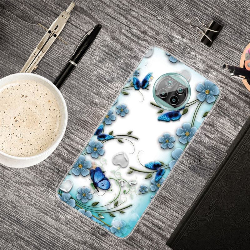 Hoesje Xiaomi Mi 10T Lite 5G / Redmi Note 9 Pro 5G Vlinders En Bloemen