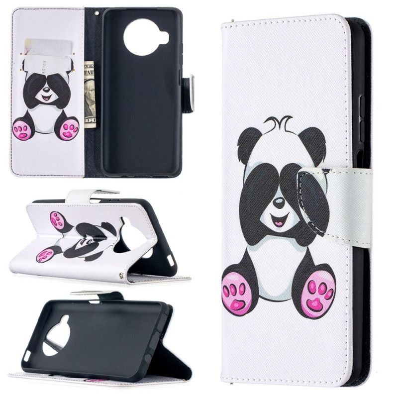 Leren Hoesje voor Xiaomi Mi 10T Lite 5G / Redmi Note 9 Pro 5G Leuke Panda