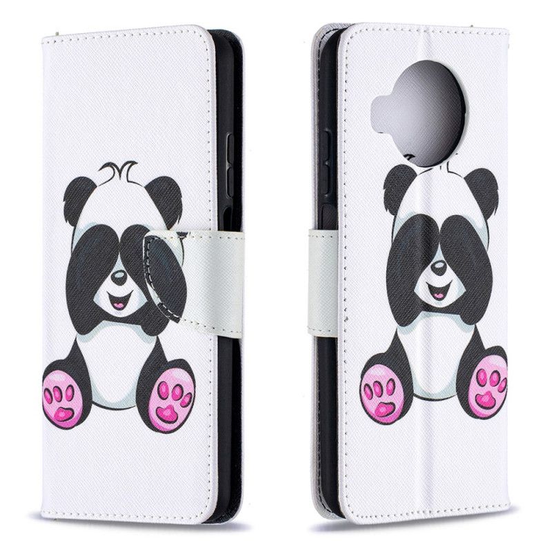 Leren Hoesje voor Xiaomi Mi 10T Lite 5G / Redmi Note 9 Pro 5G Leuke Panda