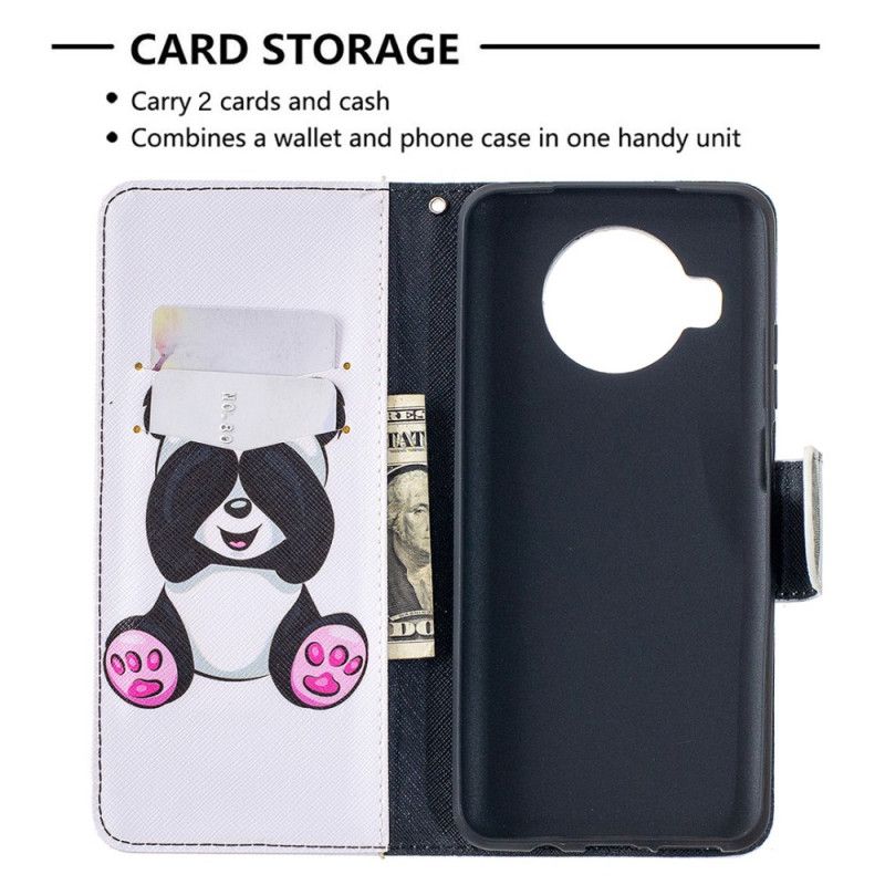 Leren Hoesje voor Xiaomi Mi 10T Lite 5G / Redmi Note 9 Pro 5G Leuke Panda