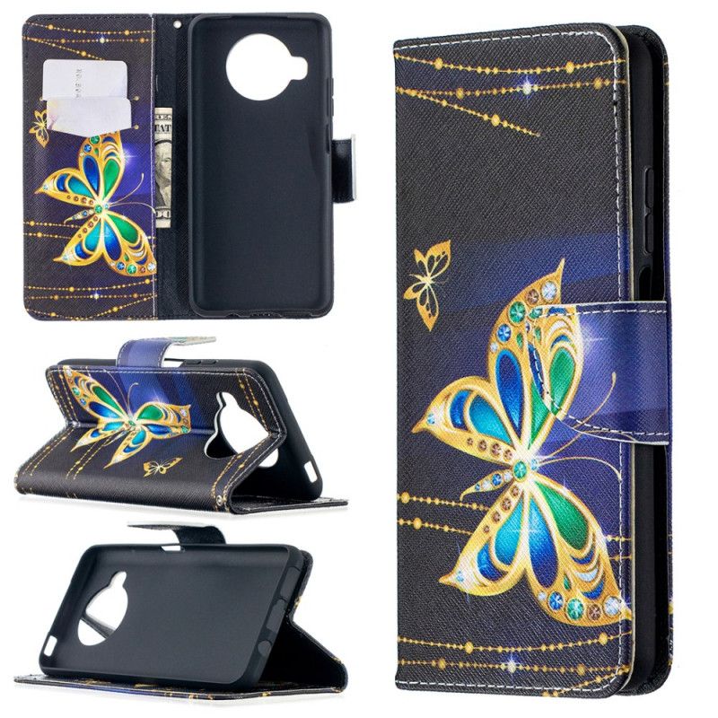 Leren Hoesje voor Xiaomi Mi 10T Lite 5G / Redmi Note 9 Pro 5G Magische Vlinder