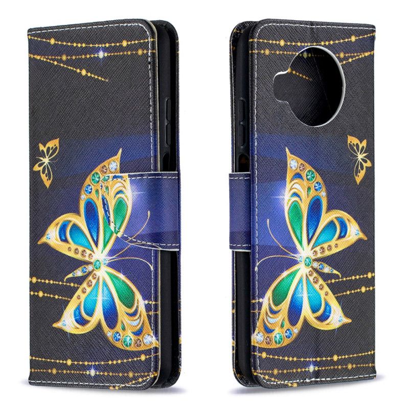 Leren Hoesje voor Xiaomi Mi 10T Lite 5G / Redmi Note 9 Pro 5G Magische Vlinder