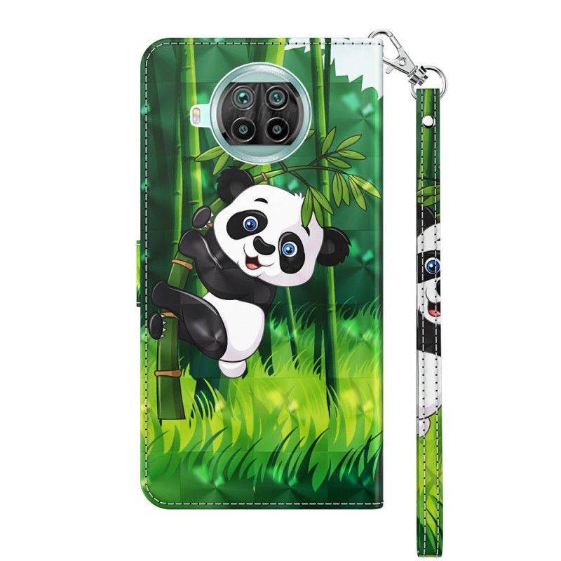 Leren Hoesje voor Xiaomi Mi 10T Lite 5G / Redmi Note 9 Pro 5G Panda En Bamboe