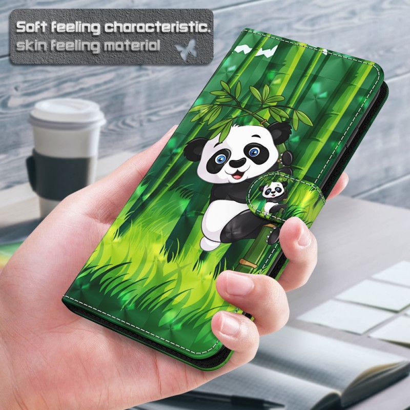 Leren Hoesje voor Xiaomi Mi 10T Lite 5G / Redmi Note 9 Pro 5G Panda En Bamboe