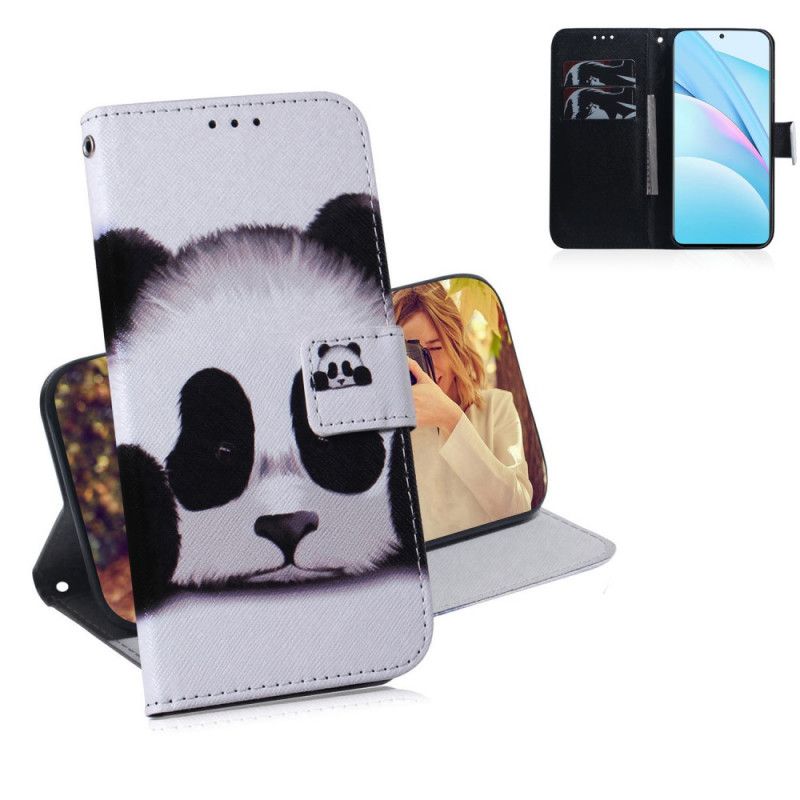 Leren Hoesje voor Xiaomi Mi 10T Lite 5G / Redmi Note 9 Pro 5G Pandagezicht