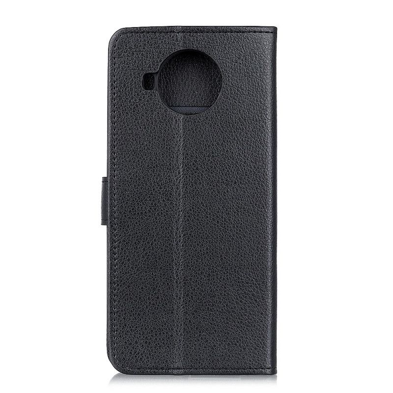 Leren Hoesje voor Xiaomi Mi 10T Lite 5G / Redmi Note 9 Pro 5G Rood Zwart Lychee Leereffect