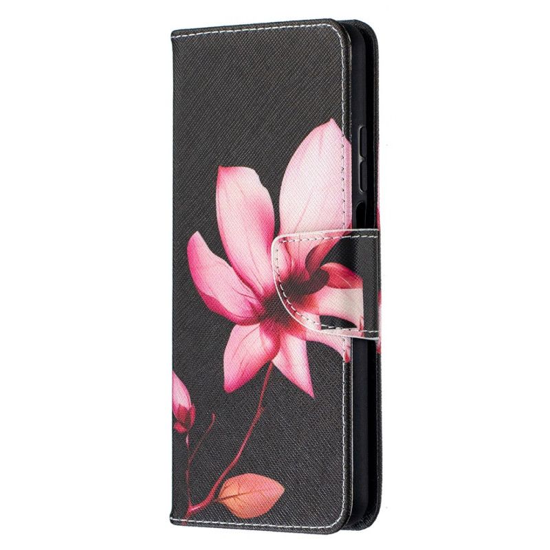 Leren Hoesje voor Xiaomi Mi 10T Lite 5G / Redmi Note 9 Pro 5G Roze Bloem