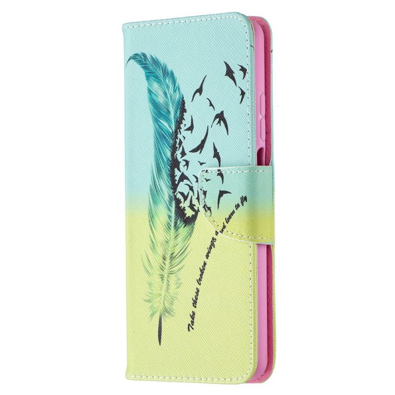 Leren Hoesje voor Xiaomi Mi 10T Lite 5G / Redmi Note 9 Pro 5G Leren Vliegen