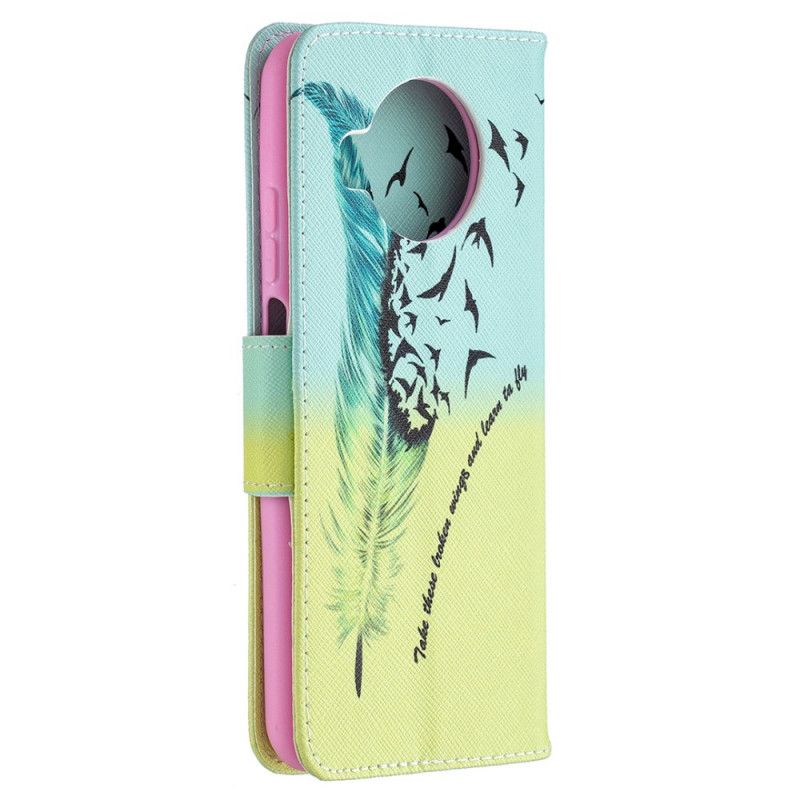 Leren Hoesje voor Xiaomi Mi 10T Lite 5G / Redmi Note 9 Pro 5G Leren Vliegen