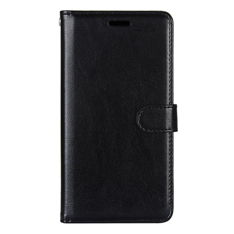 Leren Hoesje voor Xiaomi Mi 10T Lite 5G / Redmi Note 9 Pro 5G Wit Zwart Glanzend Kunstleer