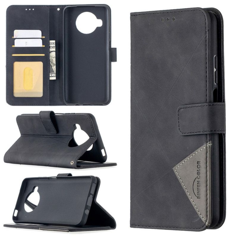 Leren Hoesje Xiaomi Mi 10T Lite 5G / Redmi Note 9 Pro 5G Grijs Zwart Binfen Kleur
