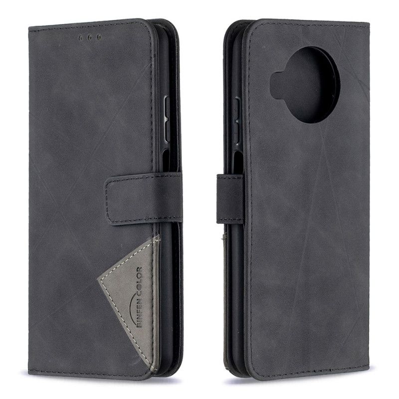 Leren Hoesje Xiaomi Mi 10T Lite 5G / Redmi Note 9 Pro 5G Grijs Zwart Binfen Kleur